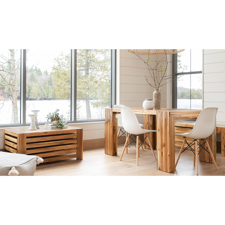 Transformer Extending Dining Table with Two Benches and Coffee Table in 3 Colours